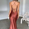 Articat Satin Mermaid Gown - Backless Lace-Up Slip Dress with Sweetheart Neck, Sexy Silk Partywear for Women - Image 4