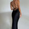 Articat Satin Mermaid Gown - Backless Lace-Up Slip Dress with Sweetheart Neck, Sexy Silk Partywear for Women - Image 3