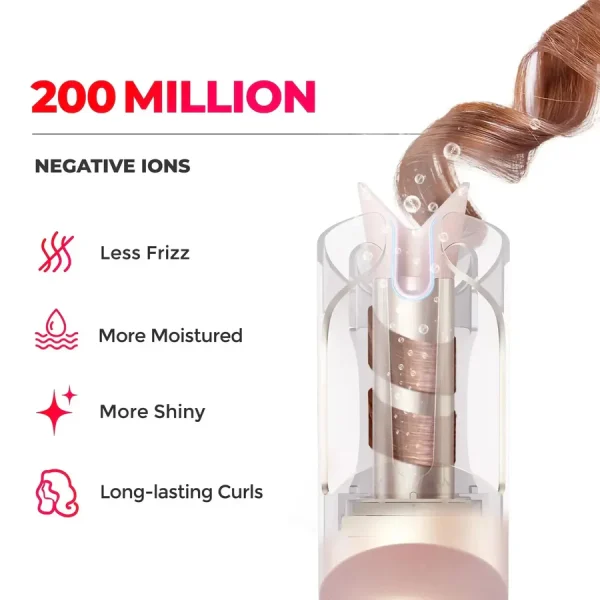 TYMO Automatic Hair Curler - Smart Temp Control | Ionic Protection | Fast Styling for All Hair Types | Long-Lasting Curls | Home Hair Styling Tool - Image 4