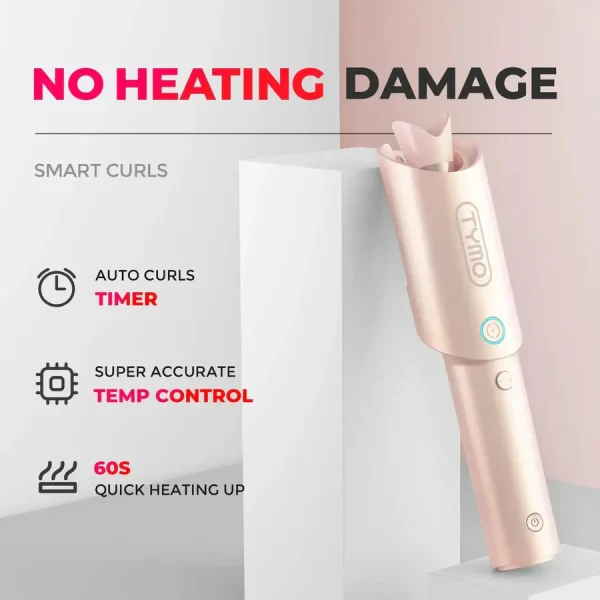 TYMO Automatic Hair Curler - Smart Temp Control | Ionic Protection | Fast Styling for All Hair Types | Long-Lasting Curls | Home Hair Styling Tool - Image 10