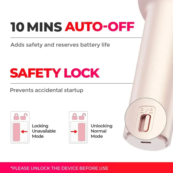 TYMO Automatic Hair Curler - Smart Temp Control | Ionic Protection | Fast Styling for All Hair Types | Long-Lasting Curls | Home Hair Styling Tool - Image 13